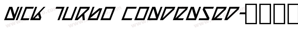 Nick Turbo Condensed字体转换